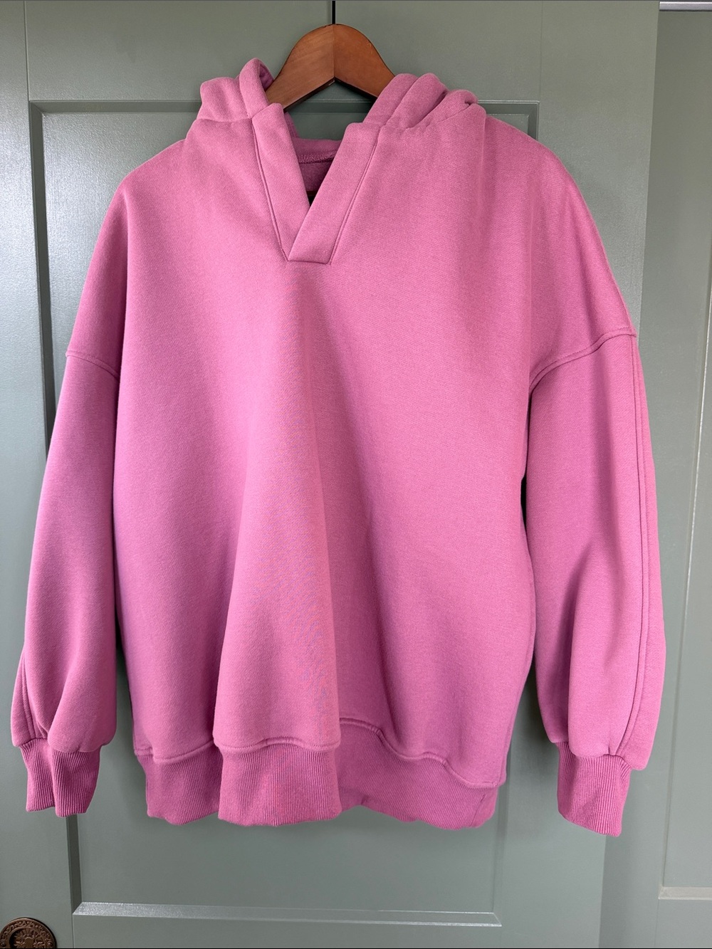 Women’s Dusty Rose Hooded Sweatshirt Size Large - Picture 1 of 10